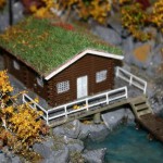 Ex. Bootsverleih "Max Ziegler" von Vollmer als Ferienhütte mit Bootssteg.